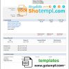 editable template, USA Alibaba invoice template in Word and PDF format, fully editable