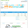 editable template, USA Autodesk invoice template in Word and PDF format, fully editable