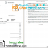 editable template, USA Mercedes-Benz invoice template in Word and PDF format, fully editable