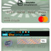 editable template, Canada TD bank mastercard debit card template in PSD format, fully editable