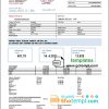 editable template, Turkey Gediz Elektrik utility bill template in Word and PDF format, fully editable