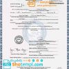 editable template, USA Nevada state marriage certificate template in PSD format, fully editable