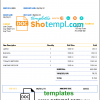 editable template, USA Walmart invoice template in Word and PDF format, fully editable
