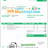 editable template, USA Spotify invoice template in Word and PDF format, fully editable