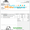 editable template, USA Chanel invoice template in Word and PDF format, fully editable