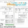 editable template, USA Dell Technologies invoice template in Word and PDF format, fully editable