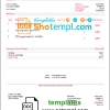 editable template, USA Deutsche Telecom invoice template in Word and PDF format, fully editable