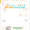 editable template, USA DHL invoice template in Word and PDF format, fully editable