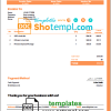 editable template, USA Didi Chuxing invoice template in Word and PDF format, fully editable