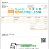 editable template, USA Gucci invoice template in Word and PDF format, fully editable