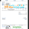 editable template, USA Haier invoice template in Word and PDF format, fully editable