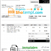 editable template, USA AMD invoice template in Word and PDF format, fully editable