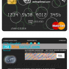 editable template, Czech Air Bank mastercard template in PSD format