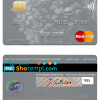 editable template, Denmark Sydbank mastercard template in PSD format