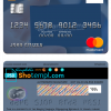 editable template, Dominican Republic Banco Vimecan mastercard mastercard template in PSD format
