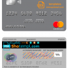 editable template, Ecuador Produbanco mastercard template in PSD format