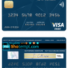 editable template, El Salvador Banco Azul de El Salvador visa debit card template in PSD format