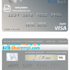 editable template, Equatorial Guinea BGFI Bank visa debit card template in PSD format