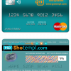 editable template, Estonia Bigbank mastercard credit card template in PSD format