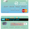 editable template, Finland Bank of Aland mastercard credit card template in PSD format