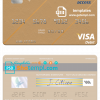 editable template, Gambia Access Bank visa debit card template in PSD format