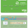 editable template, Gambia Arab Gambia Islamic Bank visa debit card template in PSD format