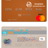 editable template, Georgia Bank of Georgia mastercard template in PSD format