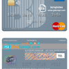 editable template, Georgia Basis Bank mastercard template in PSD format