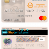 editable template, Ghana Ecobank Ghana mastercard template in PSD format