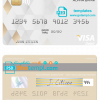editable template, Greece Alpha Bank visa debit card template in PSD format