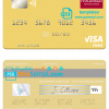 editable template, Grenada CBIC visa card fully editable template in PSD format