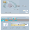 editable template, Guatemala Azteca Bank visa card fully editable template in PSD format