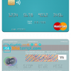 editable template, Guatemala Banco Agromercantil mastercard fully editable template in PSD format