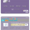 editable template, Guatemala Banco Agromercantil visa card fully editable template in PSD format