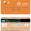 editable template, Guinea Access Bank Guinée visa card fully editable template in PSD format