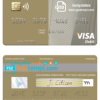 editable template, Guinea Banque Islmaique de Guinée visa card fully editable template in PSD format