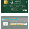 editable template, Jordan Cairo Amman Bank visa card fully editable template in PSD format