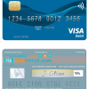 editable template, Kiribati ANZ Bank visa card fully editable template in PSD format