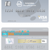 editable template, Kuwait Burgan Bank visa card fully editable template in PSD format