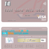 editable template, Kuwait Gulf Bank visa card fully editable template in PSD format