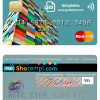 editable template, Kyrgyzstan Commercial Bank mastercard fully editable template in PSD format