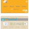 editable template, Laos Lao China Bank visa card fully editable template in PSD format