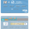 editable template, Lebanon Cedrus Bank visa card fully editable template in PSD format