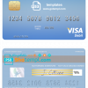 editable template, Lesotho Standard Bank visa card fully editable template in PSD format