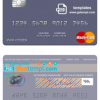 editable template, Libya Jumhouria Bank mastercard fully editable credit card template in PSD format