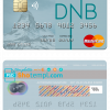 editable template, Lithuania DNB Bank mastercard fully editable credit card template in PSD format