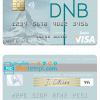 editable template, Lithuania DNB Bank visa card fully editable template in PSD format