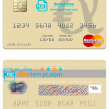 editable template, Luxembourg Advanzia Bank mastercard credit card template in PSD format