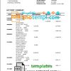 editable template, Luxembourg Advanzia bank proof of address statement template in Word and PDF format, .doc and .pdf format