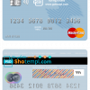 editable template, Macedonia Halkbank AD Skopje mastercard credit card template in PSD format